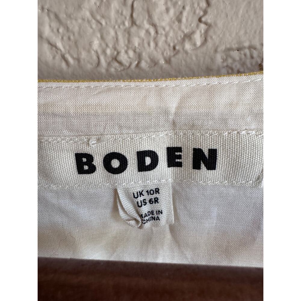 Boden multicolor gingham linen midi dress - Picture 7 of 9